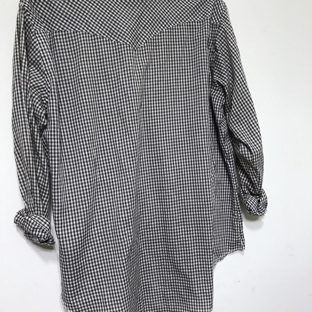 Wrangler Pearl Snap Shirt Size 18x35 Mens Multicolor Long Sleeve - Picture 2 of 4